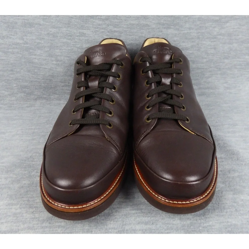 Samuel Hubbard Market Cap Oxfords Mens 10.5 M Chestnut Brown Leather M1310-061